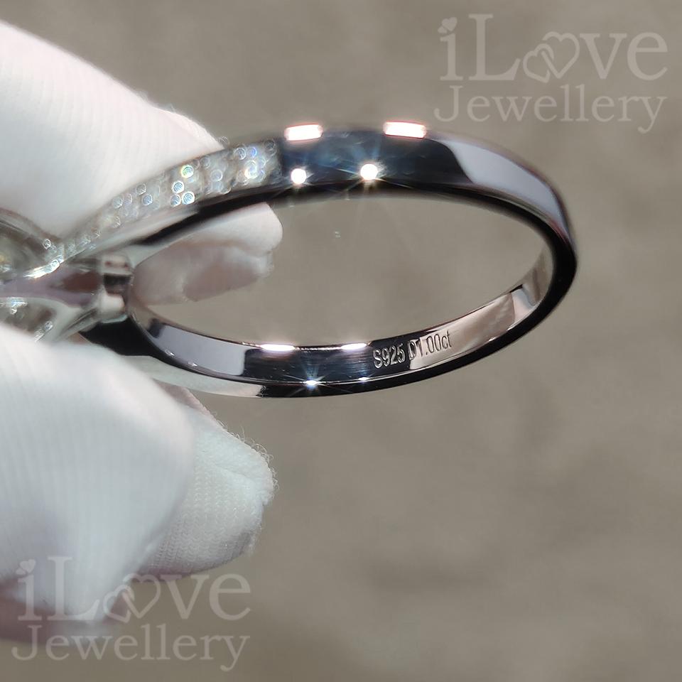 Round Cut Solitaire Moissanite Ring ILR209