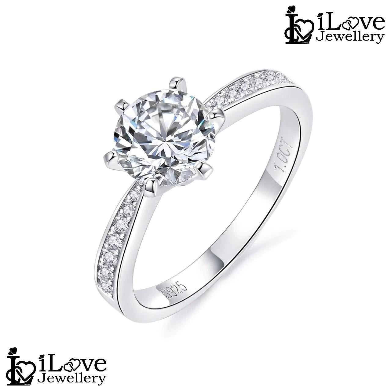 Round Cut Solitaire Moissanite Ring ILR209
