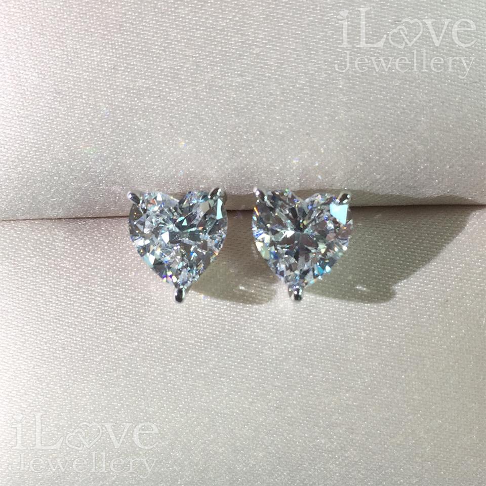 Sweetheart Sparkle Stud Earrings ILE005