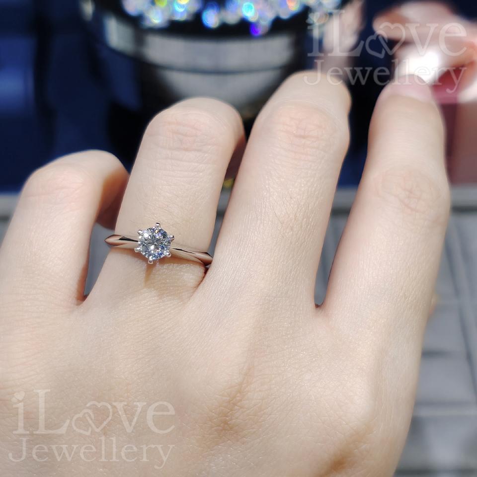 Pure Radiance Solitaire Moissanite Ring ILR201 ILR202