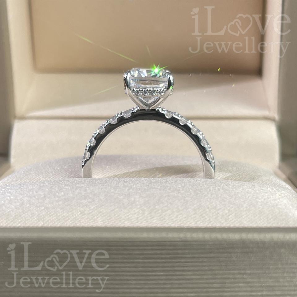 Forever Cushion Solitaire Ring ILR016