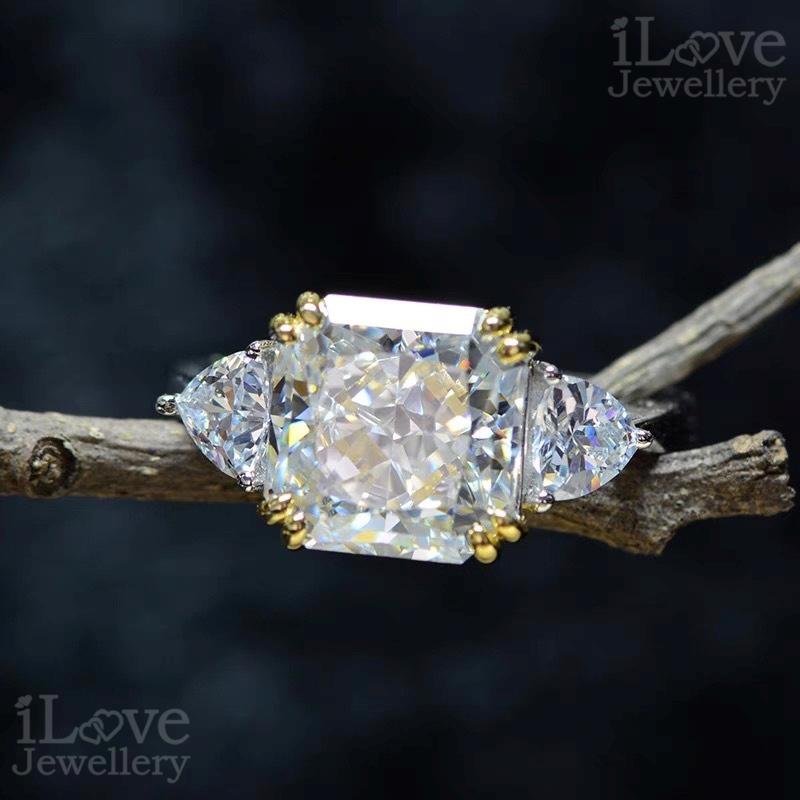 Crown Radiance Trilogy Ring ILR009 White