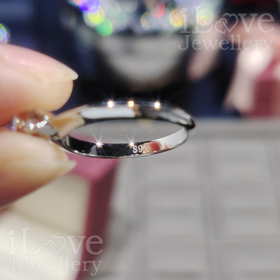 Pure Radiance Solitaire Moissanite Ring ILR201 ILR202
