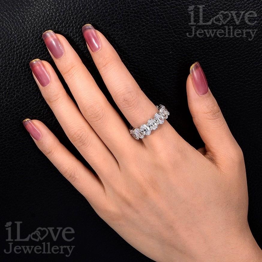 Infinity Oval Eternity Ring ILR004