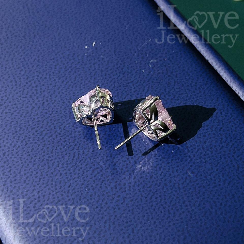 Blushing Heart Stud Earrings ILE012