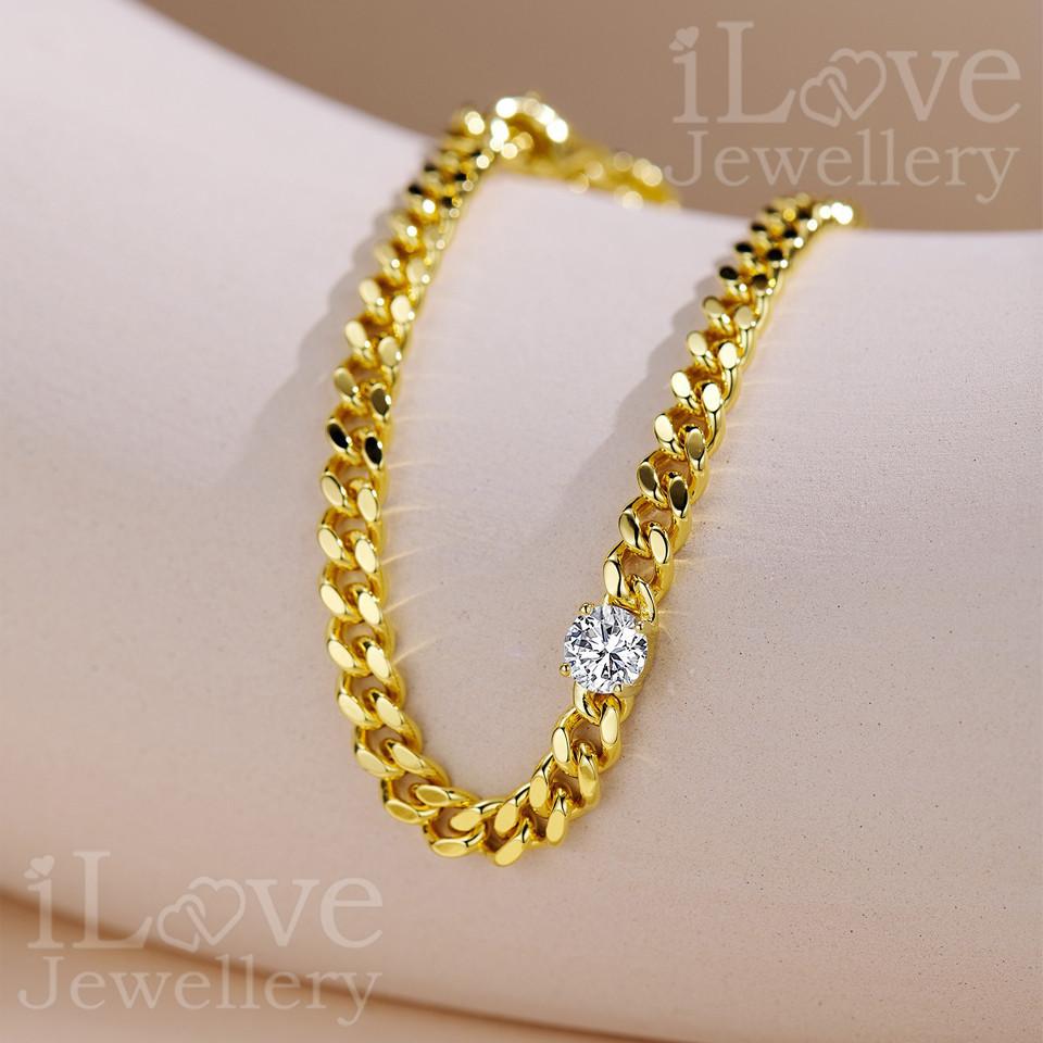 Luxe Chain Sparkle Bracelet ILB005