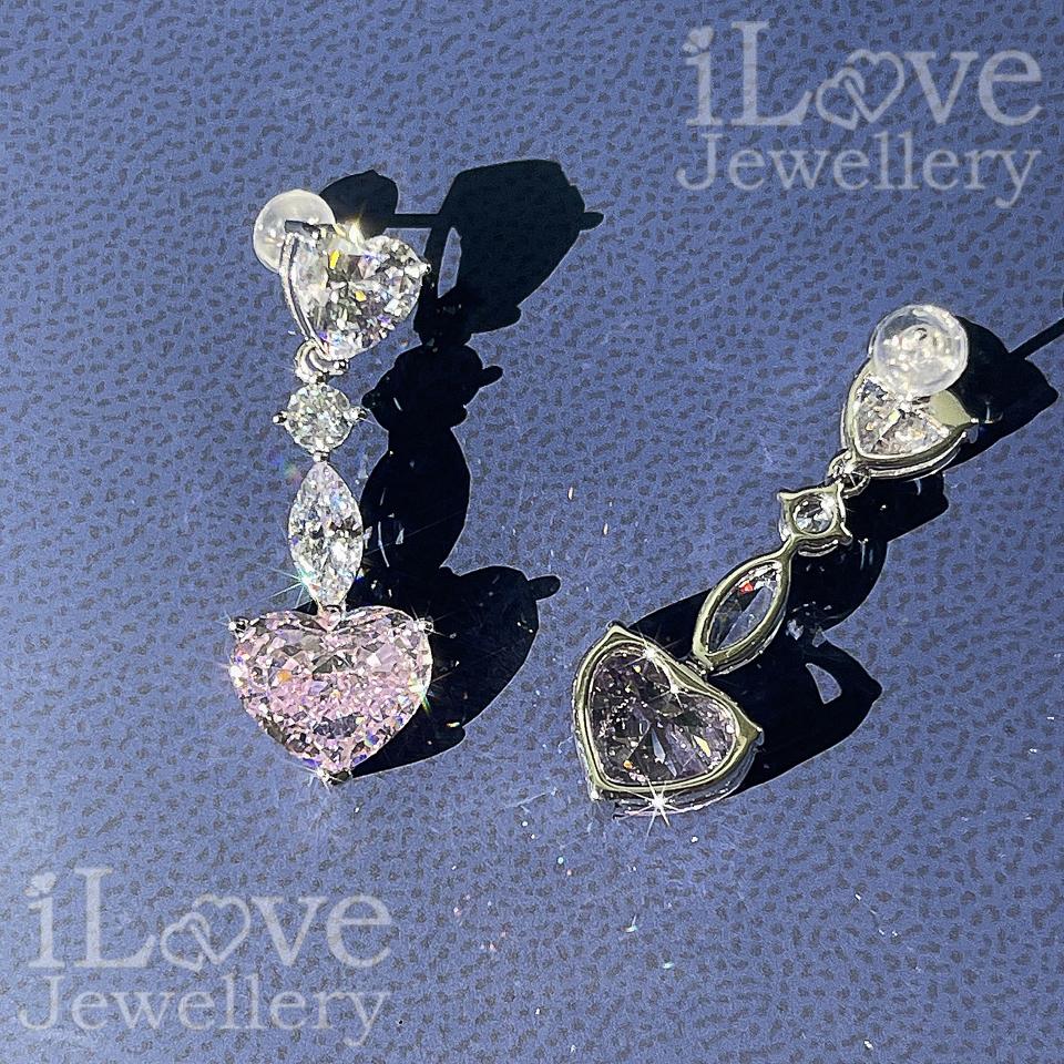 Love Cascade Earrings ILE008 Pink