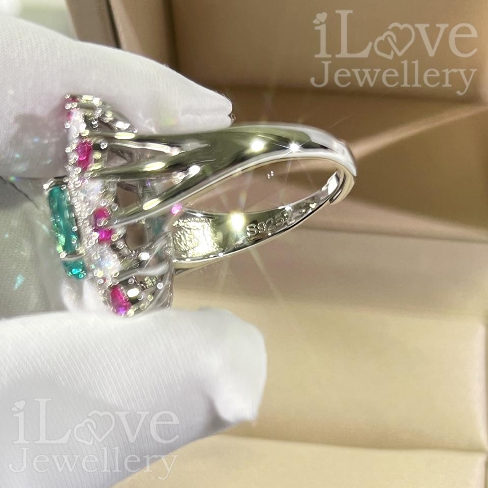 Floral Cocktail Adjustable Ring ILR057