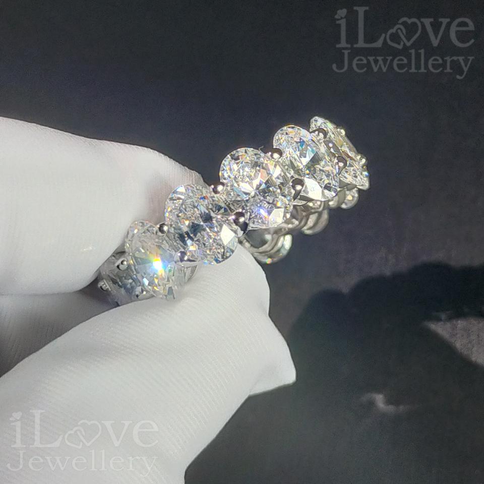Infinity Oval Eternity Ring ILR004