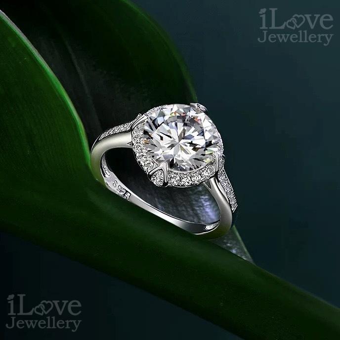 Brilliant Halo Promise Ring ILR034
