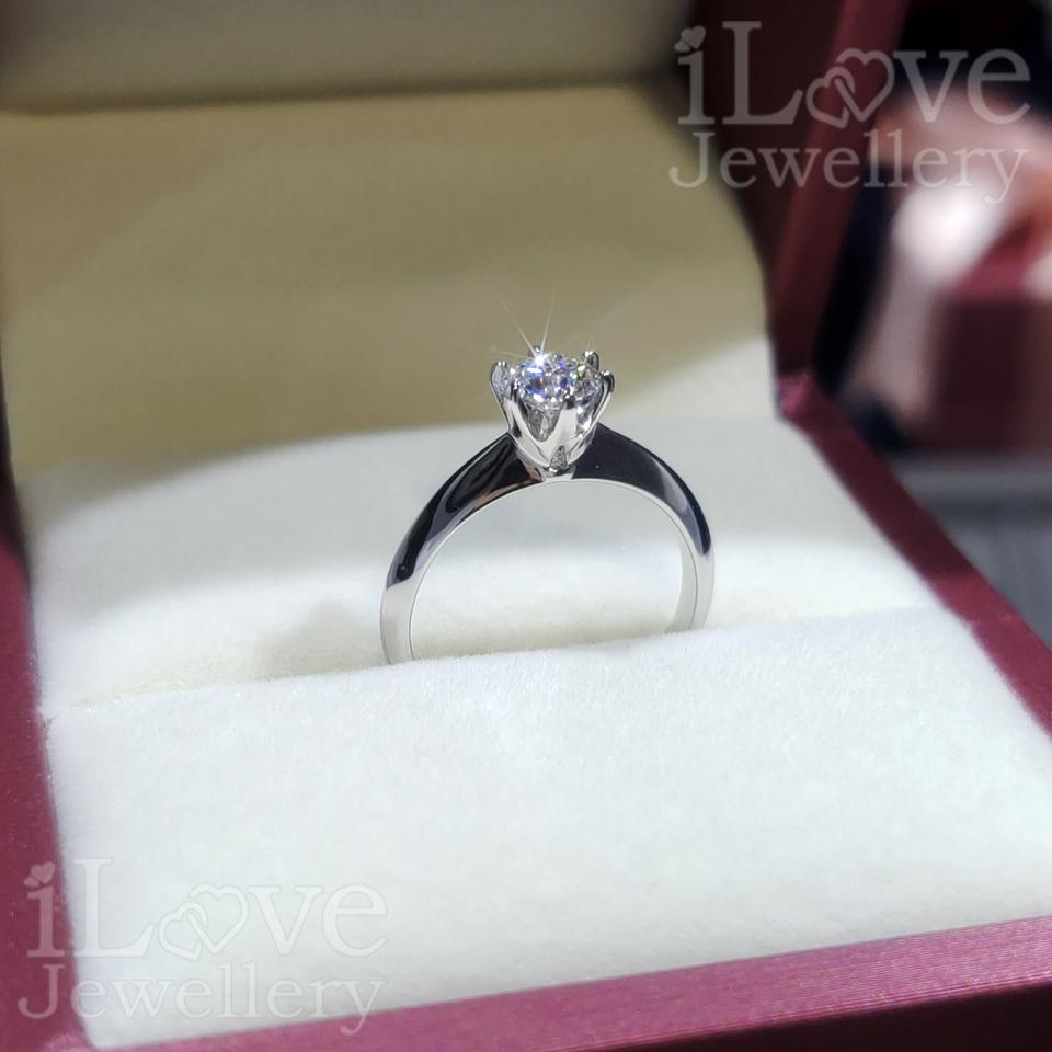 Pure Radiance Solitaire Moissanite Ring ILR201 ILR202