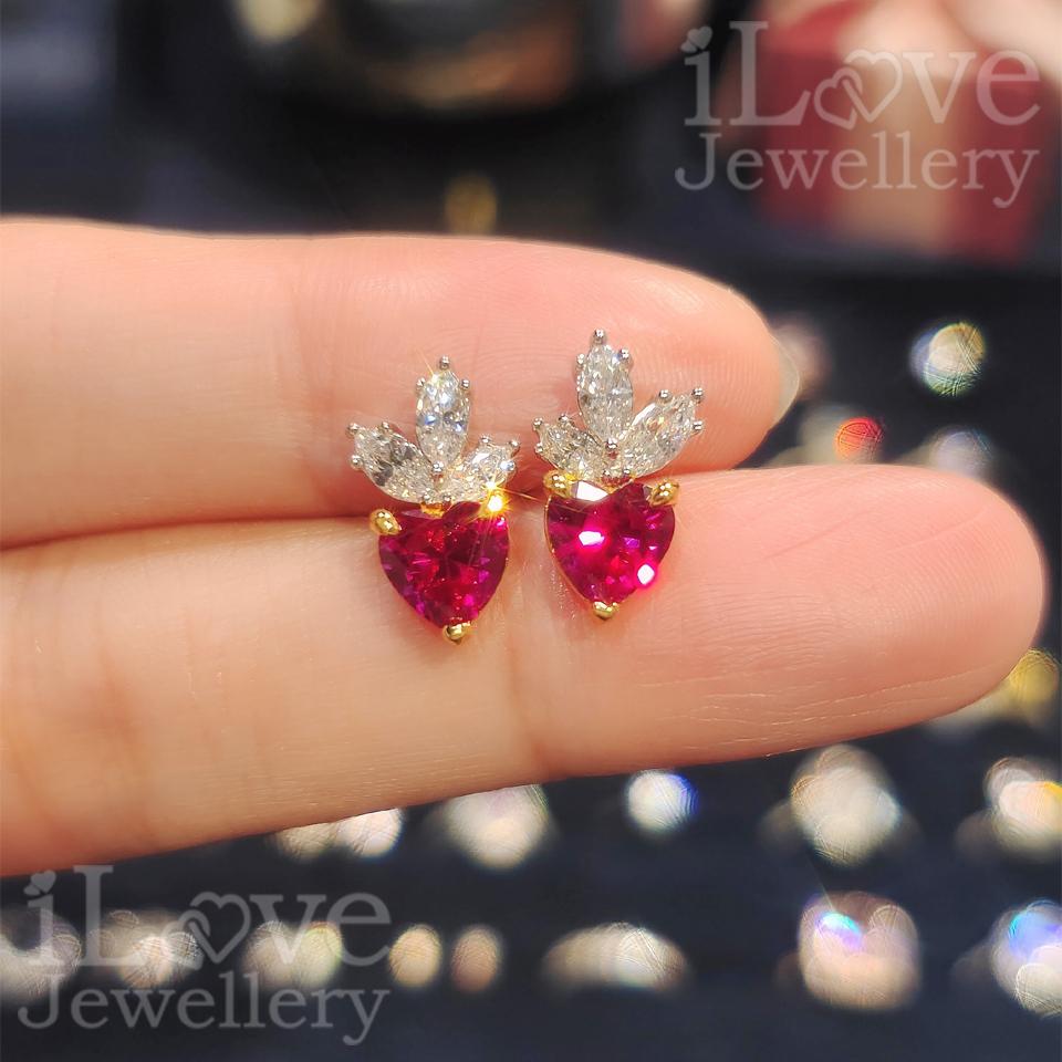 Scarlet Love Blossom Earrings ILE021