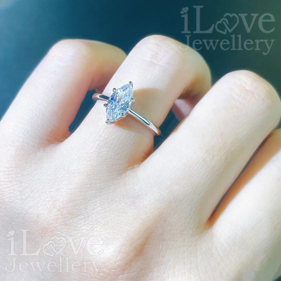 Starlit Marquise Stacking Ring Set ILR017