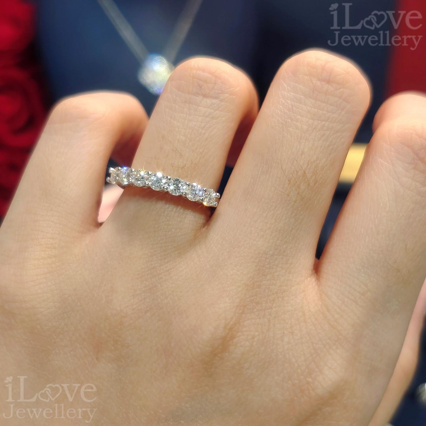 Starlight Moissanite Eternity Band ILR205
