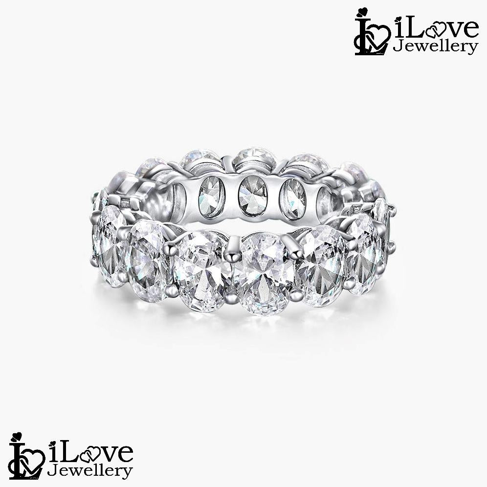 Infinity Oval Eternity Ring ILR004