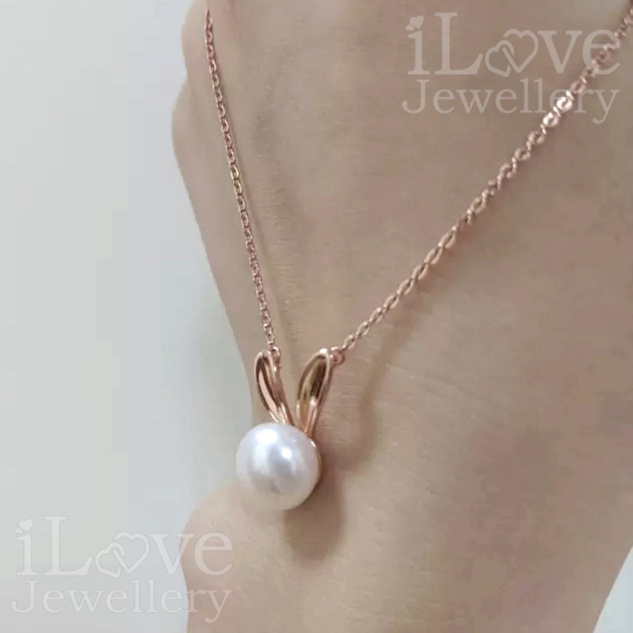 Bunny Pearl Necklace ILN102