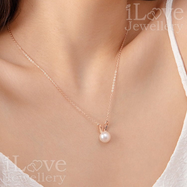 Bunny Pearl Necklace ILN102