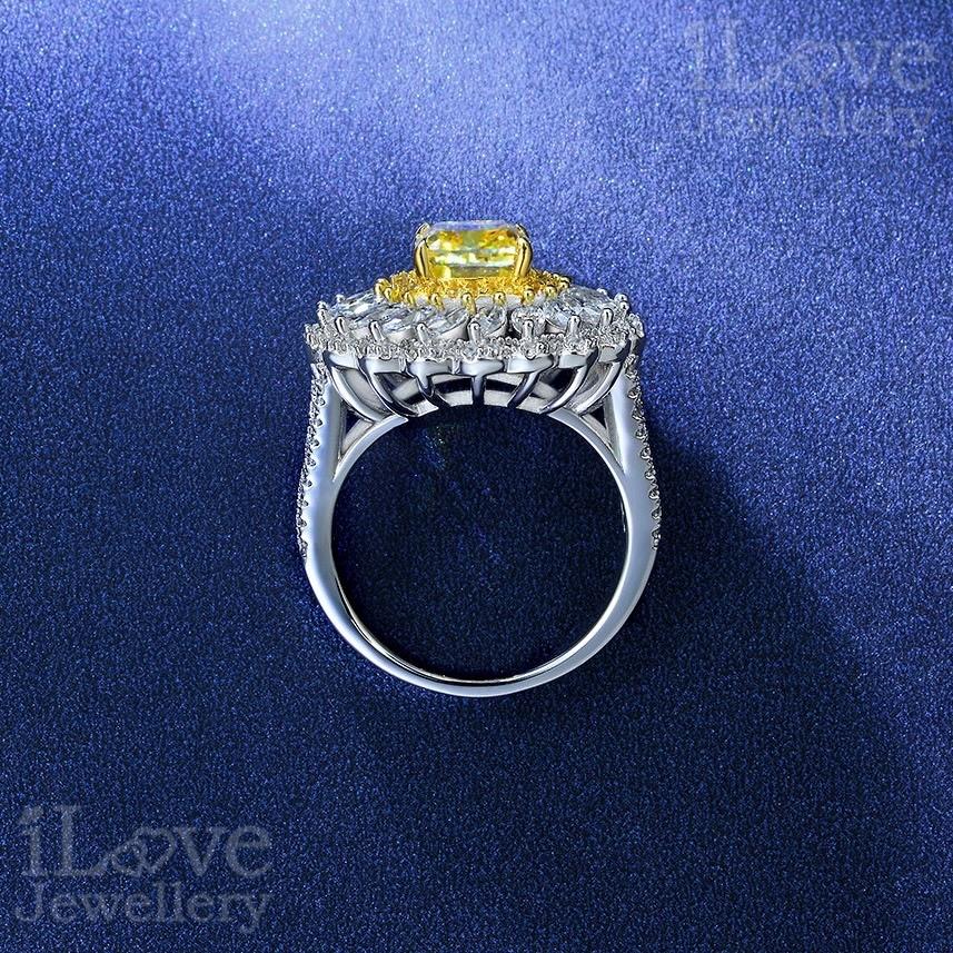 Sunlit Blossom Halo Ring ILR049