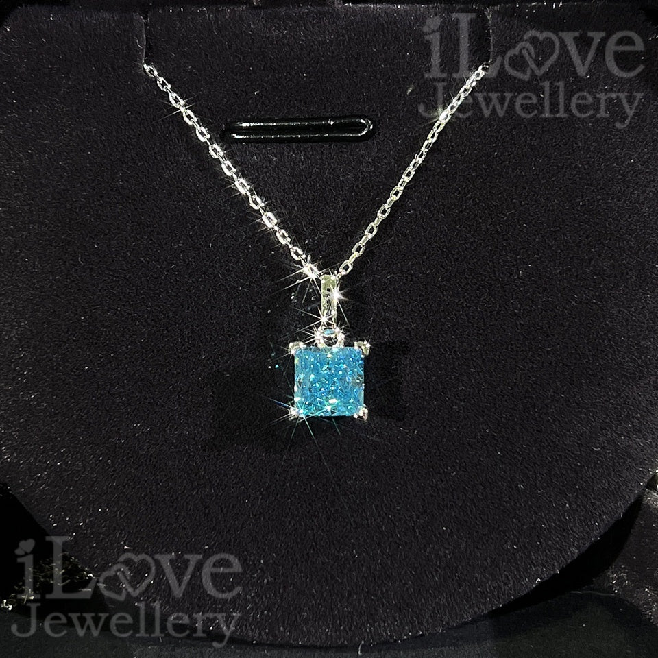 Starburst Princess Sparkle Solitaire Necklace ILN007