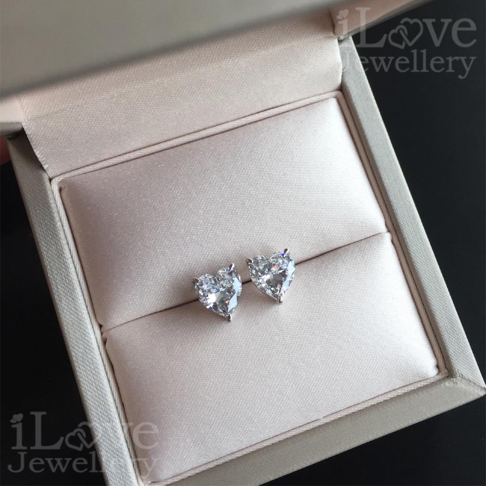 Sweetheart Sparkle Stud Earrings ILE005