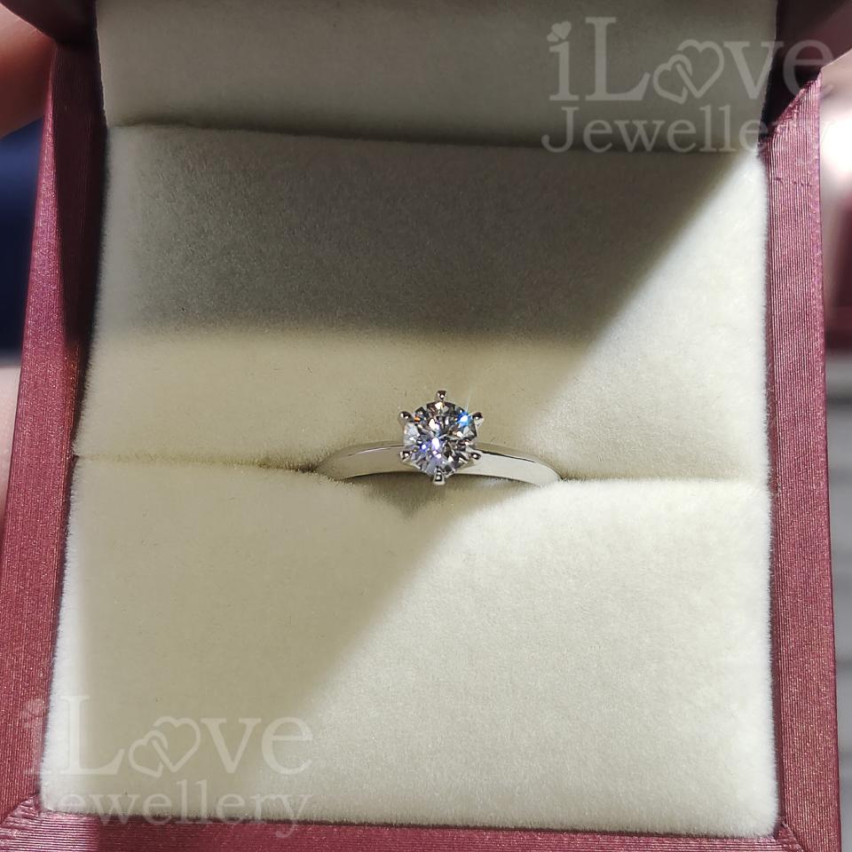 Pure Radiance Solitaire Moissanite Ring ILR201 ILR202