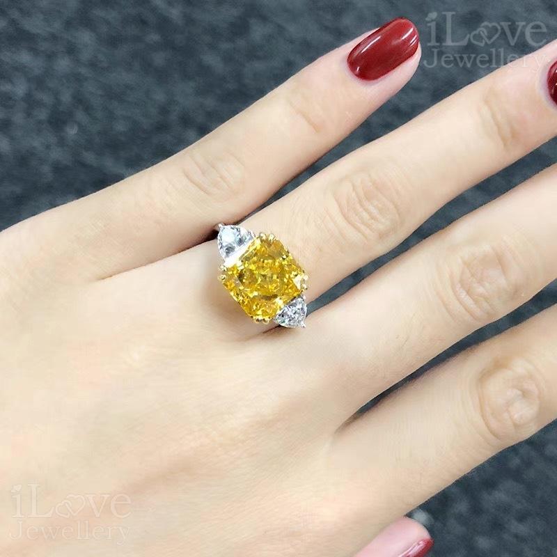 Crown Radiance Trilogy Ring ILR009 Yellow