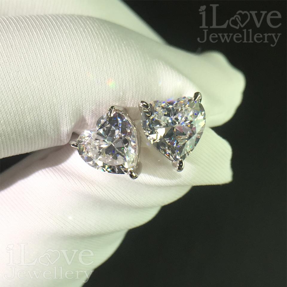 Sweetheart Sparkle Stud Earrings ILE005