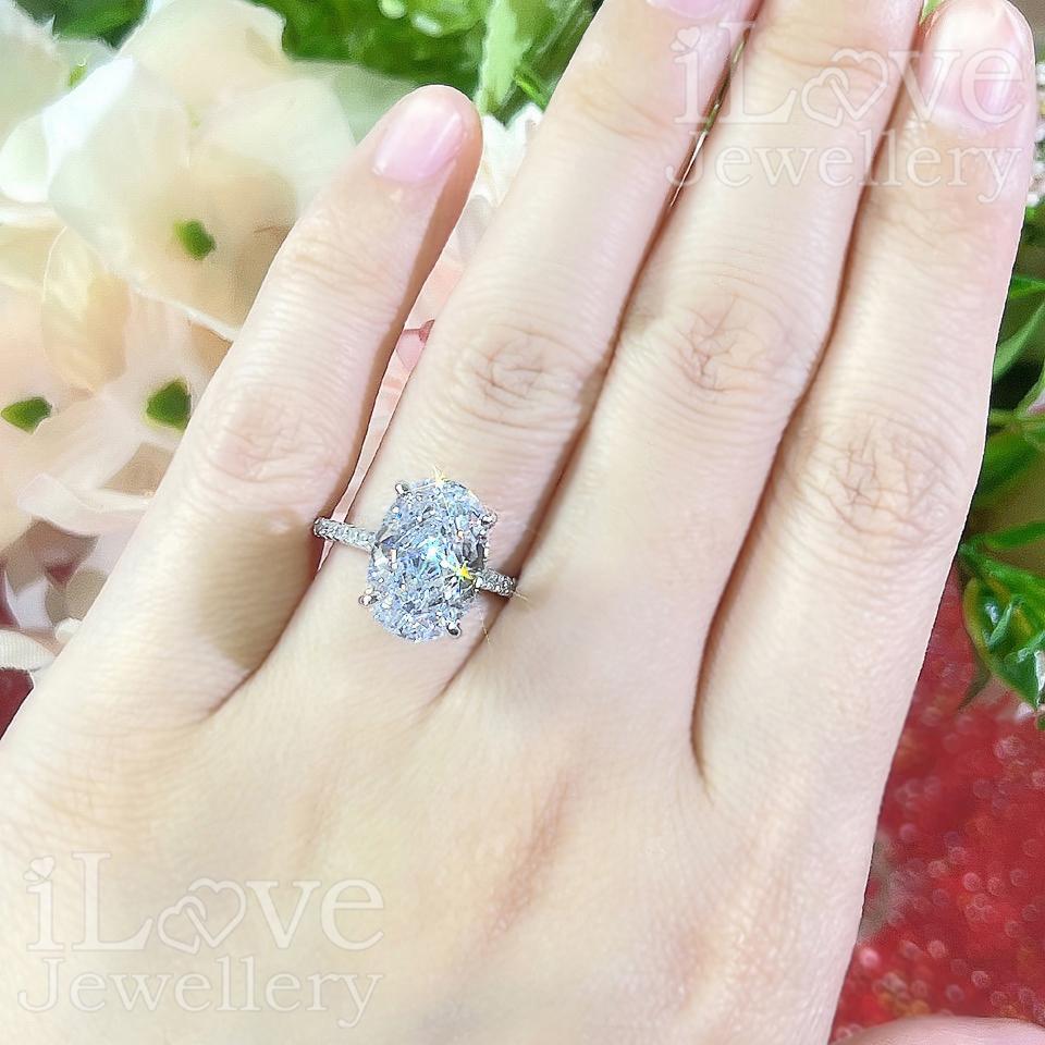 Eternal Oval Solitaire Ring ILR010