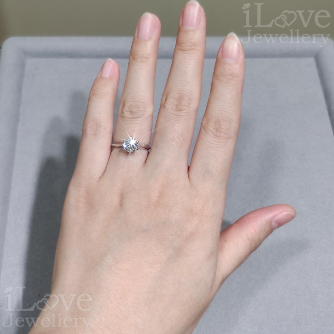 Pure Radiance Solitaire Moissanite Ring ILR201 ILR202