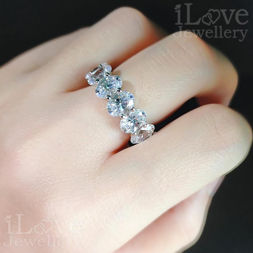 Infinity Oval Eternity Ring ILR004
