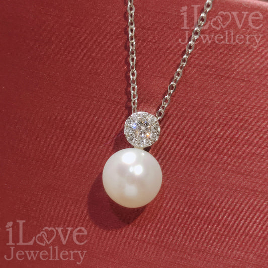 Moon Drop Pearl Necklace ILN103