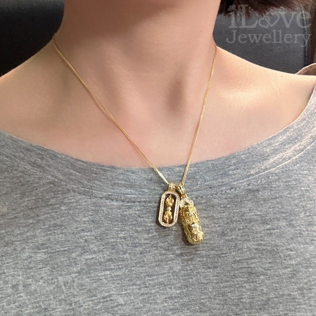 Lucky Pixiu Pendant S925 Silver Chain ILN301