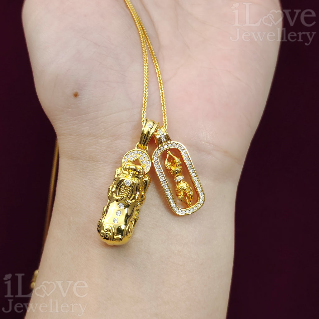 Lucky Pixiu Pendant S925 Silver Chain ILN301