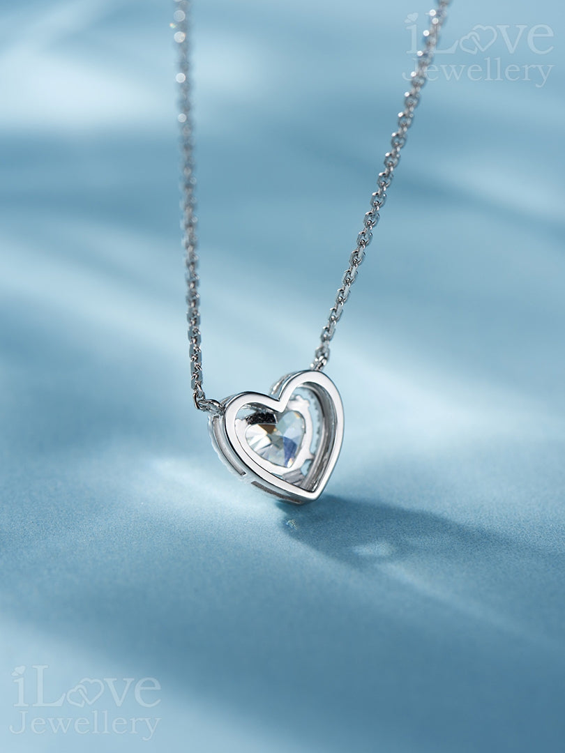 Sweetheart Halo Necklace ILN014