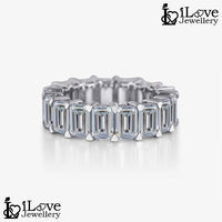 Emerald Cut Full Eternity Band Ring ILR056