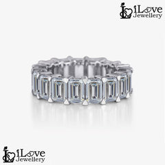 Emerald Cut Full Eternity Band Ring ILR056