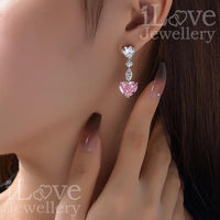 Love Cascade Earrings ILE008 Pink