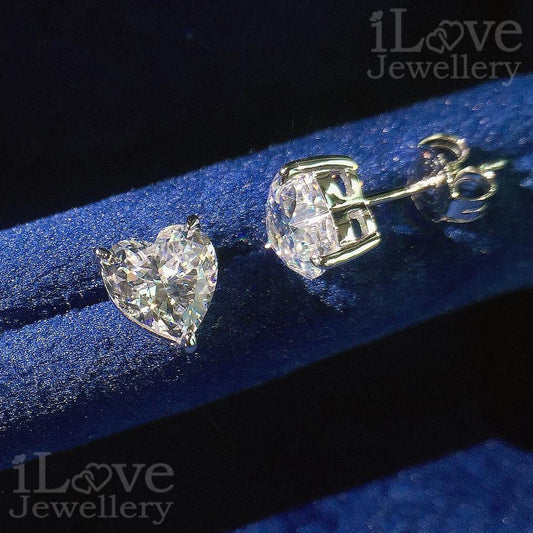 Sweetheart Sparkle Stud Earrings ILE005