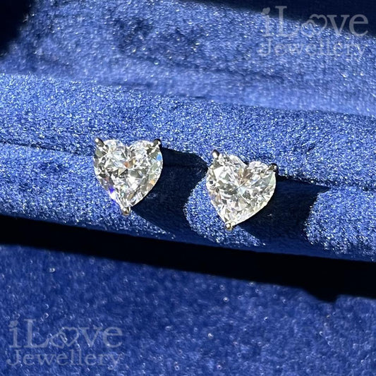 Sweetheart Sparkle Stud Earrings ILE005