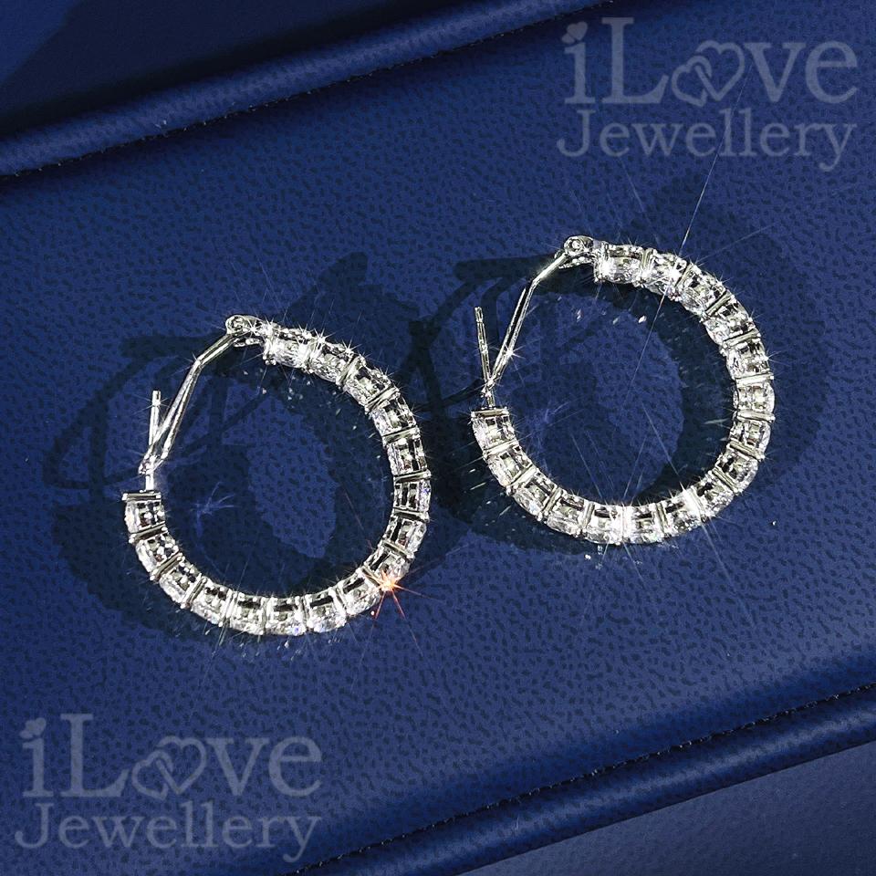 Eternal Sparkle Hoop Earrings ILE014