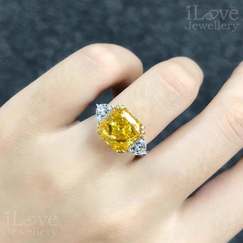 Crown Radiance Trilogy Ring ILR009 Yellow