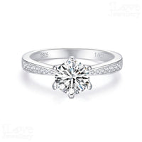 Round Cut Solitaire Moissanite Ring ILR209