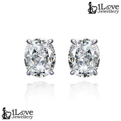 Luna Oval Stud Earrings ILE013