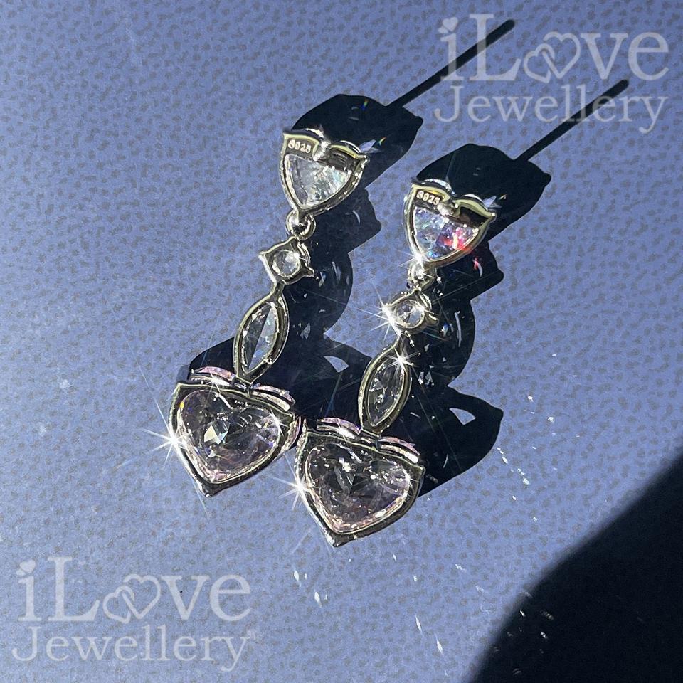 Love Cascade Earrings ILE008 Pink