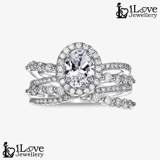 Starlight Halo Ring LR026