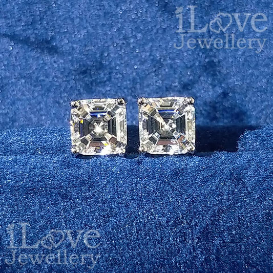 Timeless Asscher Stud Earrings ILE007