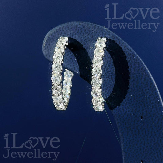 Eternal Sparkle Hoop Earrings ILE014