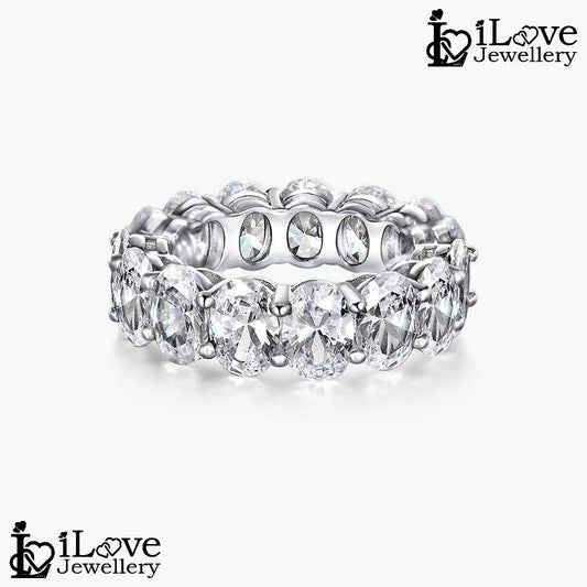 Infinity Oval Eternity Ring ILR004