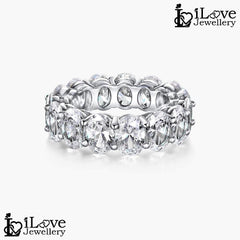 Infinity Oval Eternity Ring ILR004