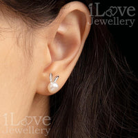 Bunny Kiss Pearl Stud Earrings ILE102